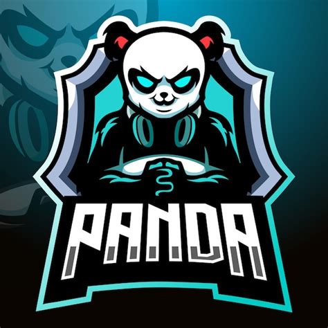 Premium Vector Panda Gamer Mascot Esport Logo Design