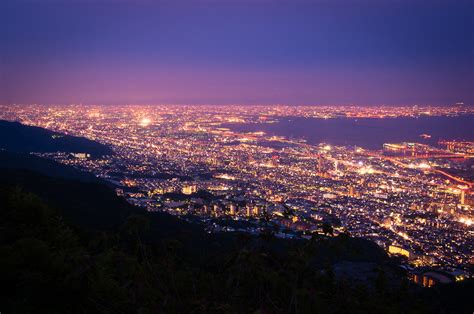 Kobe Night View Night View Of Kobe From Mt Maya Nuttapoom
