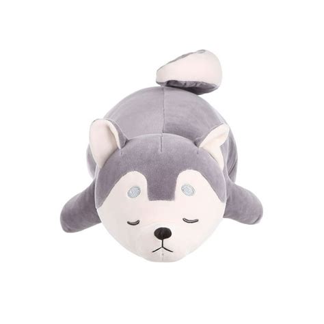 Miniso Sleeping Husky Dog Plush Toy Cute Lovely Stuffed Doll T For