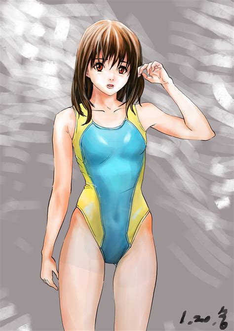 anime girl one piece swimsuit
