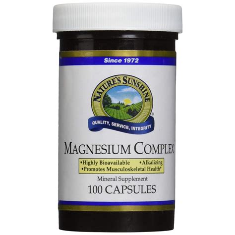 Natures Sunshine Magnesium Complex Supplement 100