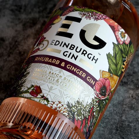Edinburgh Gin Rhubarb And Ginger 70cl 20