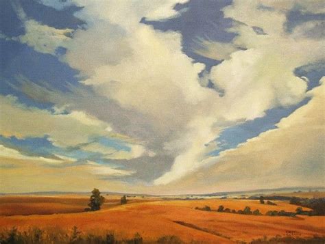 Prairie Allegro Kansas Landscape Lanscape Painting Landscape Paintings