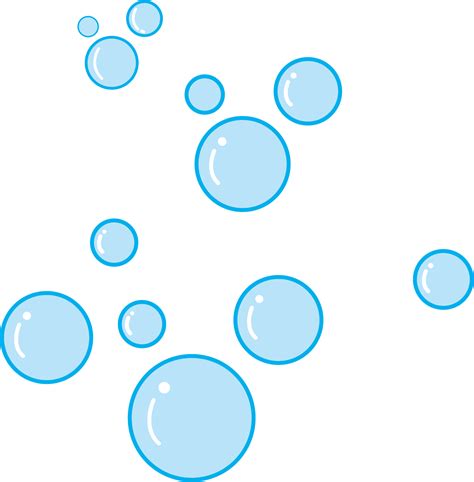 Blue Cartoon Bubble Cartoon Blue Bubbles Png Download 15011528