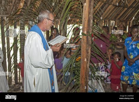 Papua New Guinea Goroka The Catholic Missionary Station Of Namta