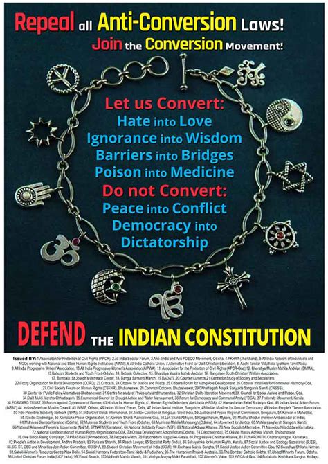 thousands join the campaign against anti conversion laws in india countercurrents