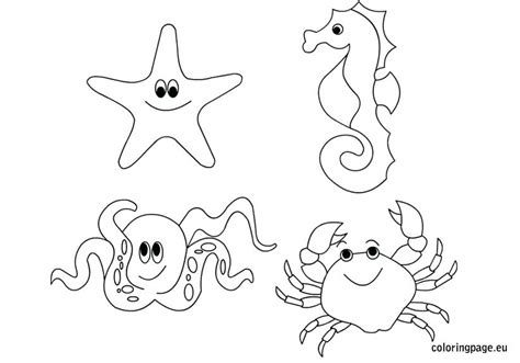 Sea life background image (see picture 2) what you receive: Ocean Floor Coloring Page at GetColorings.com | Free ...