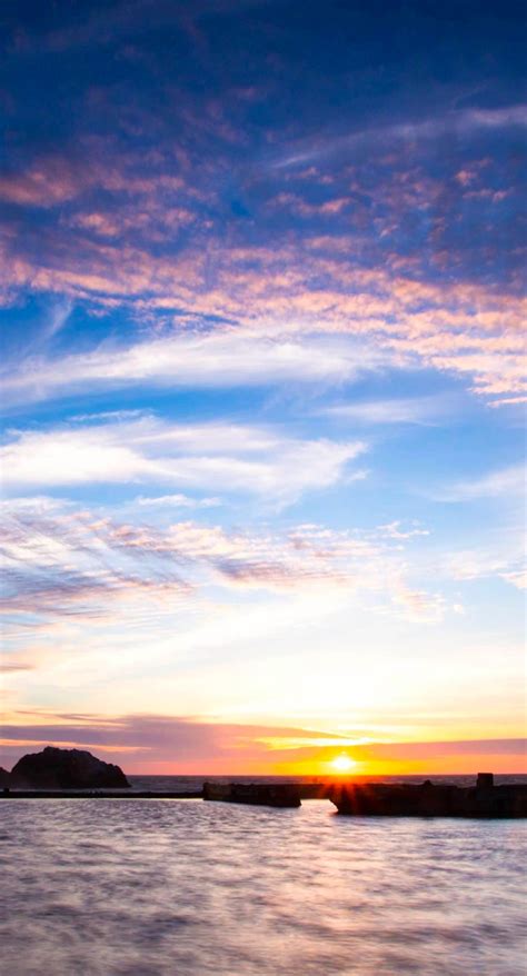 Landscape Sea Sun Sky Wallpapersc Iphone6splus