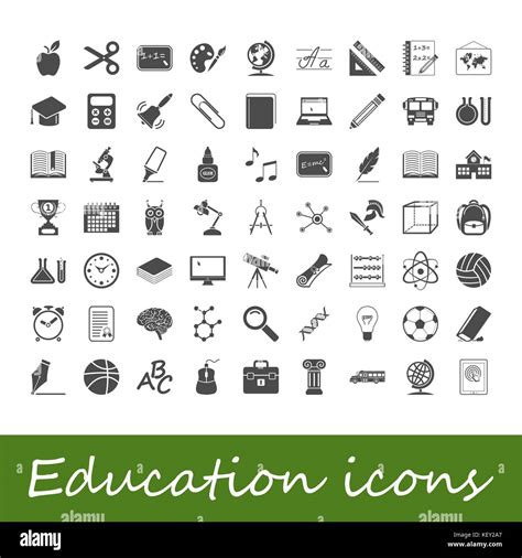 Education Icons Vector Illustration Stock Vector Image And Art Alamy