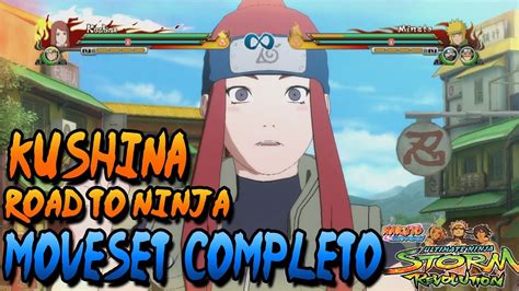 Naruto Storm Revolution Kushina Road To Ninja Dlc Moveset Completo