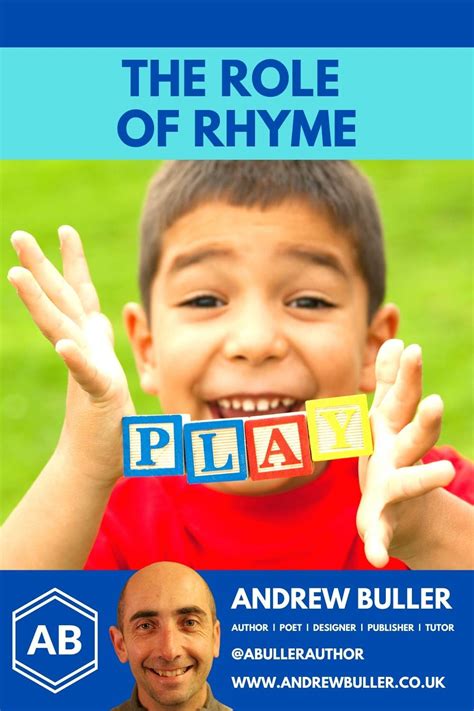 The Role Of Rhyme Explored By Childrens Author Andrew Buller