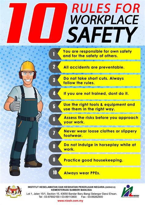Workplace Safety Safety Rules Industrial Safety Poster Hsct Llc Porn