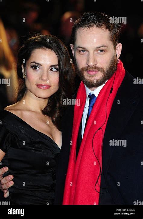 Tom Hardy And Girlfriend Charlotte Riley Arriving For The Premiere Of