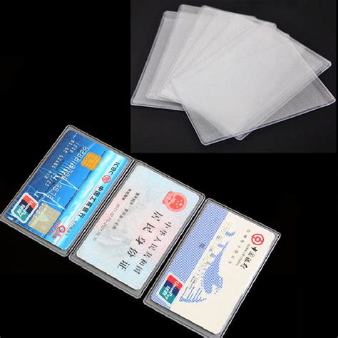 Check spelling or type a new query. 10PCS PVC Transparent Credit Card Holder Protect ID Card Business Card Cover-in Card & ID ...