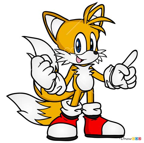 How To Draw Miles Tails Prower Sonic The Hedgehog