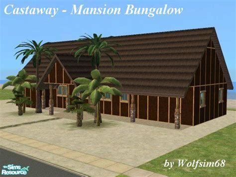 The Sims Resource Castaway Mansion Bungalow