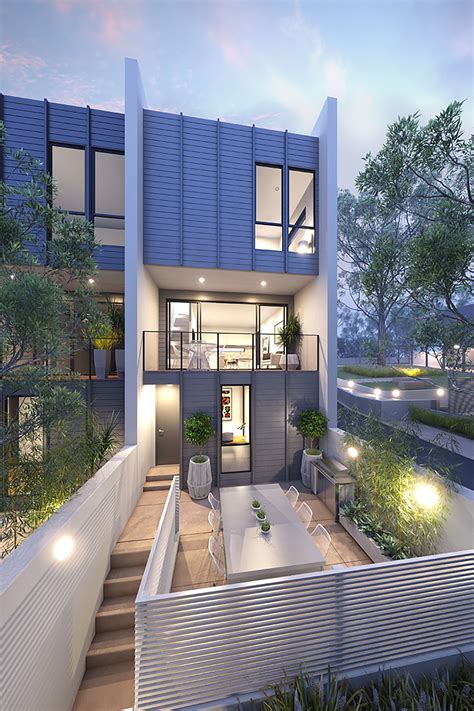 modern 4 plex | Modern townhouse, Small house design architecture