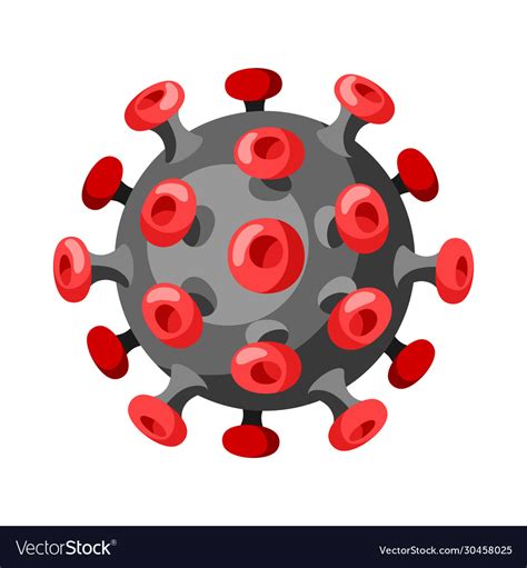 Icon Coronavirus Molecule Covid 19 Royalty Free Vector Image