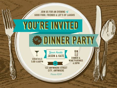 Dinner Invitation Clip Art Free
