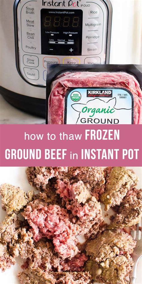 With the instant pot in sauté mode, lightly brown the seasoned turkey. Instant Pot Frozen Ground Beef or turkey thawed in your electric pressure cooker. How to thaw ...
