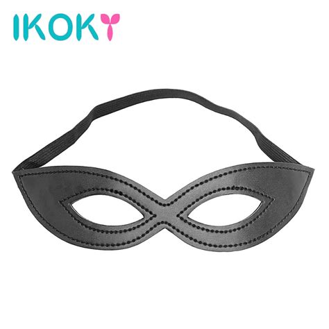 Ikoky Pu Leather Erotic Toys Sex Eye Mask Party Flirt Adult Games Sm