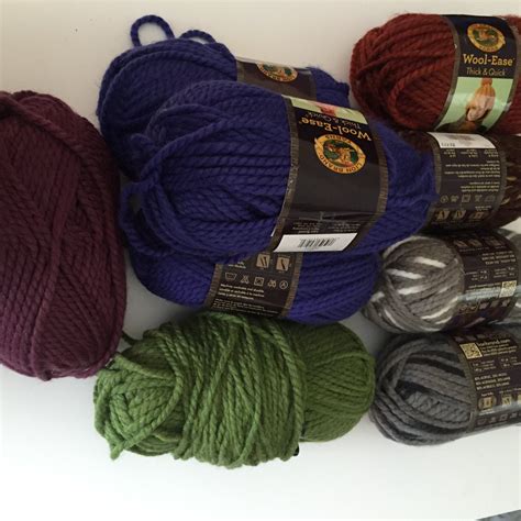 Destash Lot Chunky Yarn Lion Brand Wool Ease By Crochetbymichele