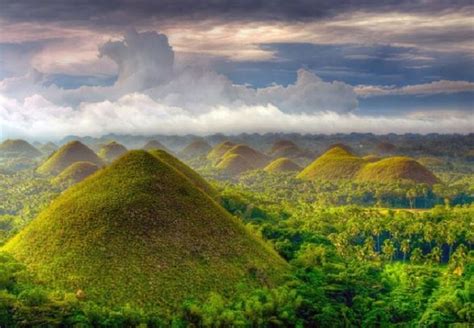 Chocolate Hills Of Bohol Philippines The Beautiful Cone Shaped Hills