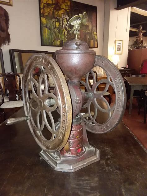 Elgin National Double Wheel Coffee Grinder Artifacts