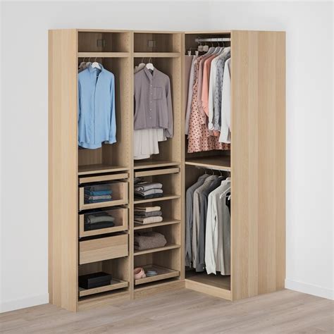 The ikea pax is one of the most popular wardrobe closet used. PAX Corner wardrobe - white stained oak effect - IKEA Ireland