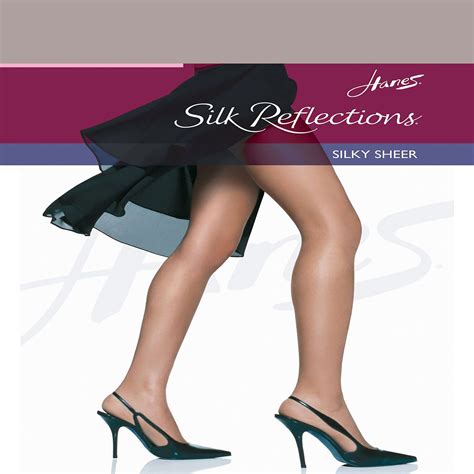 Hanes Silk Reflections Non Control Top Reinforced Toe Pantyhose Style Walmart Com