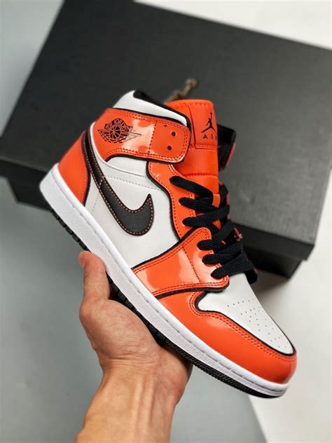 Air Jordan 1 Mid Turf Orangeblack White For Sale Sneaker Hello