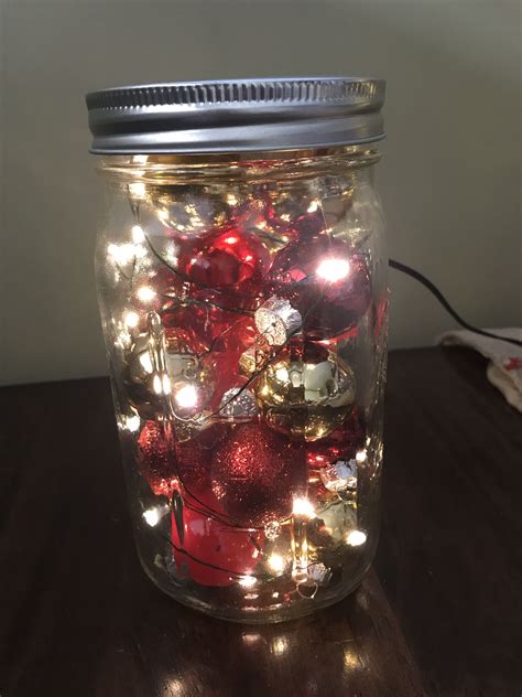 Another Mason Jar Easy Craft With Left Over Decorations Mason Jar