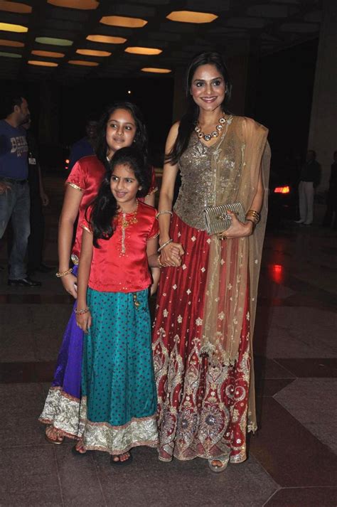 Madhoo With Daughters At The Sangeet Ceremony Of Actress Esha Deol At Hotel Lalit