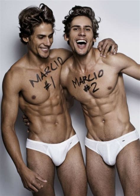 Brazilian Twin Models Marcio And Marco Twins Double Men Pinterest