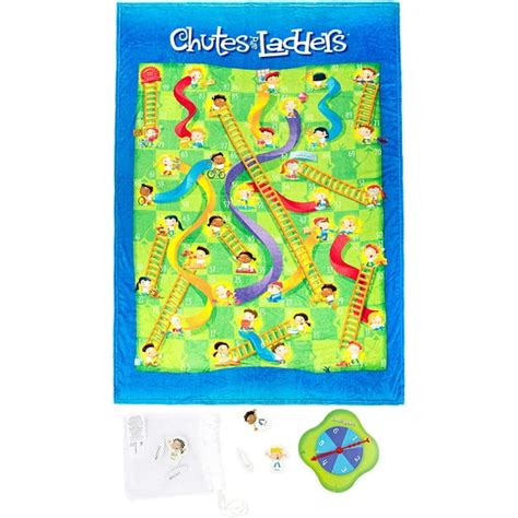 Hasbro Chutes And Ladder 4 Piece Game Blanket Set 100 Microfiber