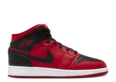 Nike Air Jordan 1 Mid Reverse Bred Gs 554725 660 Satın Al Sutore