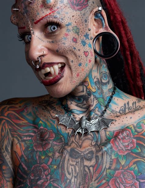 maria jose cristerna known as the “vampire woman” because of her extreme body modifications