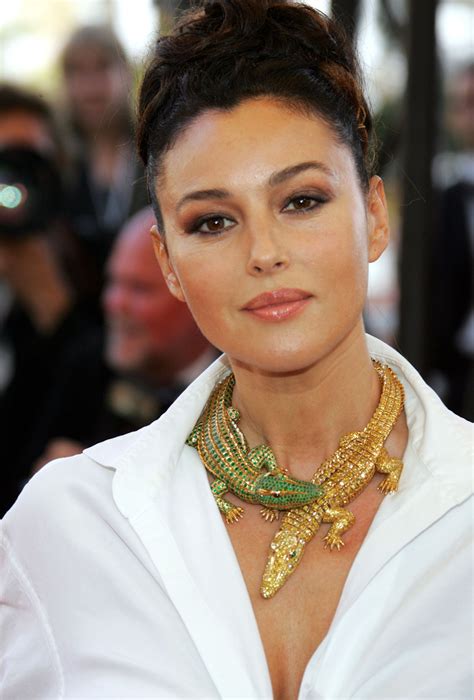 Monica Bellucci On Simple Pleasures Statement Diamonds And The Style