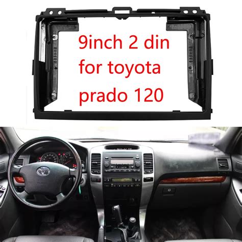9 Inch Car Radio Fascias Frame For Toyota Land Cruiser Prado 120 Stereo