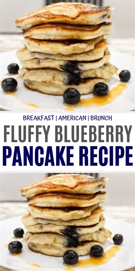 This Fluffy Blueberry Pancake Recipe Is So Quick And Easy To Make