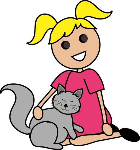Clip Art Illustration Of A Blond Cartoon Girl Sitting With Flickr