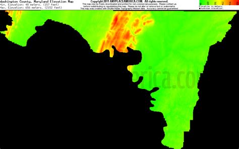 Free Washington County Maryland Topo Maps And Elevations