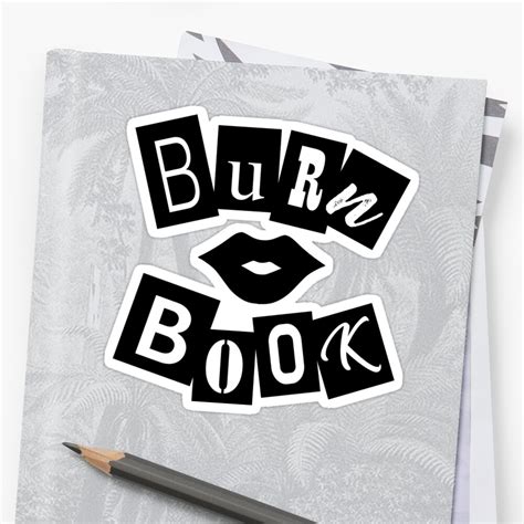 Mean Girls Burn Book Sticker By Catalystdesign Redbubble My Xxx Hot Girl