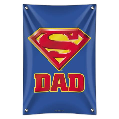 Superman Super Dad Shield Logo Home Business Office Sign