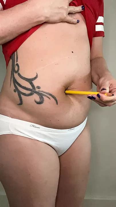 Ftm Hairy Fucks Big Hairy Belly Button With A Pencil Xhamster