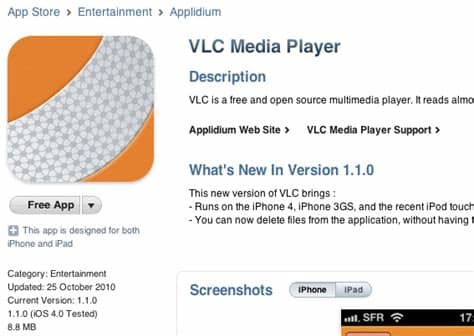 Download vlc media player for windows now from softonic: Apple Pro: VLC for iPhone/iTouch/iPad iOS 5.1.1 later ...