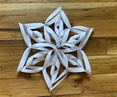 Folded Snowflake Template