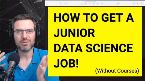 How To Get Your First Job In Data Science Youtube