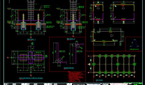 Pile Caps Detail Typical Cad Files Dwg Files Plans And Details Images