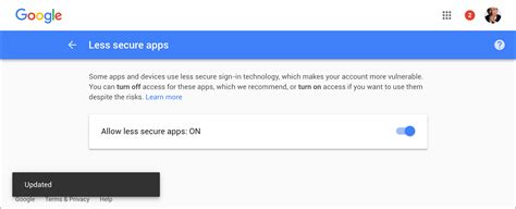 Less secure apps can make your account more vulnerable, google will automatically turn this setting off if it's not being used. How using Gmail's "Send mail as" settings affects email ...
